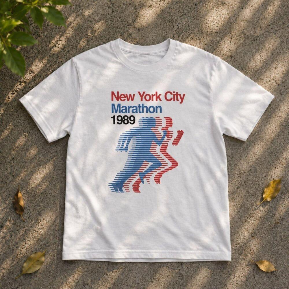 New York City Marathon 1989 Graphic Tee White Unisex Shirt